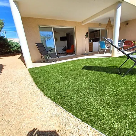 Plain-pied Jardin 6 Personnes Clim Vue Parking Wifi Terrasse Piscine Dans La Résidence Apartamento Saint-Pierre-la-Mer (Aude)