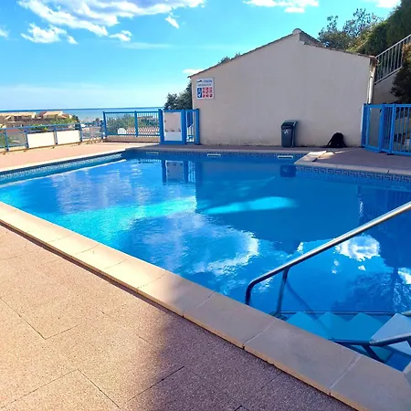 Plain-pied Jardin 6 Personnes Clim Vue Parking Wifi Terrasse Piscine Dans La Résidence Apartamento Saint-Pierre-la-Mer (Aude)