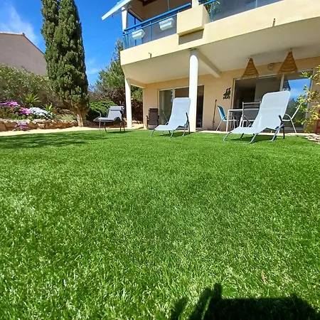 Apartment Plain-pied Jardin 6 Personnes Clim Vue Parking Wifi Terrasse Piscine Dans La Saint-Pierre-la-Mer (Aude)