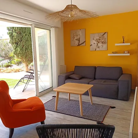 شقة Plain-pied Jardin 6 Personnes Clim Vue Parking Wifi Terrasse Piscine Dans La
