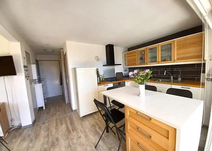 公寓 Plain-pied Jardin 6 Personnes Clim Vue Parking Wifi Terrasse Piscine Dans La *