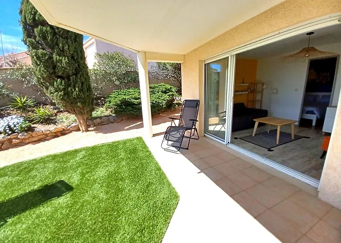 公寓 Plain-pied Jardin 6 Personnes Clim Vue Parking Wifi Terrasse Piscine Dans La *