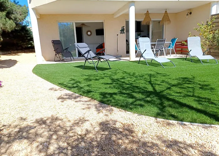 Plain-pied Jardin 6 Personnes Clim Vue Parking Wifi Terrasse Piscine Dans La Saint-Pierre-la-Mer (Aude)