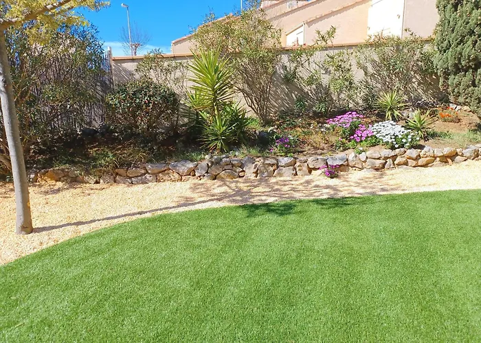 公寓 Plain-pied Jardin 6 Personnes Clim Vue Parking Wifi Terrasse Piscine Dans La